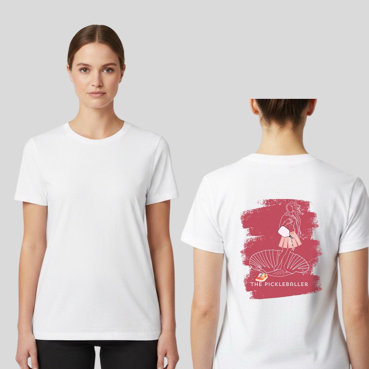 Women’s The Birth of Venus Pickleball Graphic Tee | Lightweight 100% Cotton