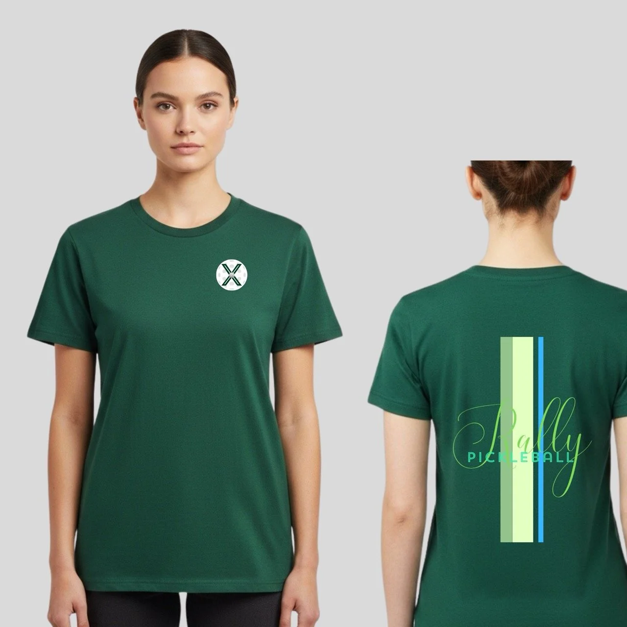 Women’s Mid-Weight Retro Lines Graphic Tee | Premium Edition