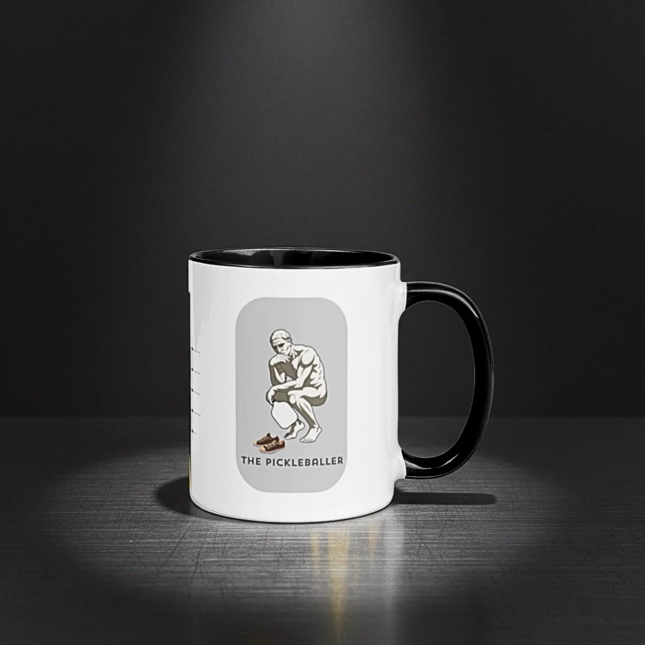 The "Fine Art of Pickleball" Accent Mug Collection - The Thinker