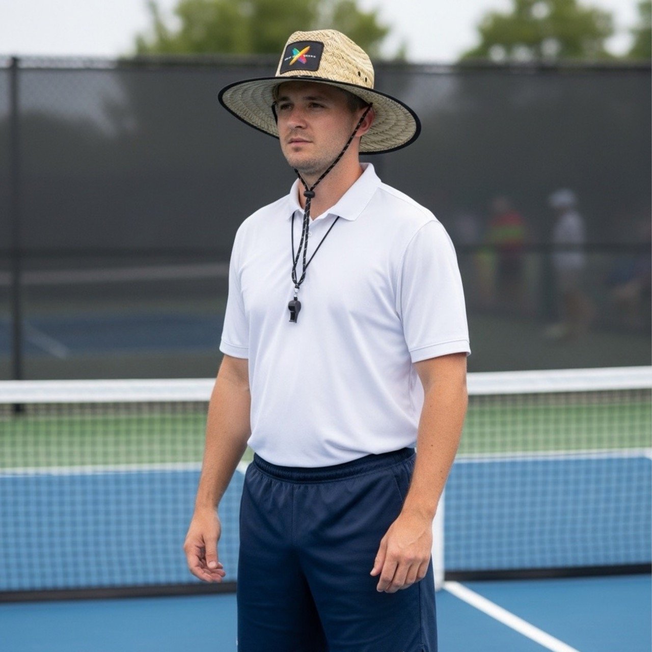 COURT OWN YOUR POWER WIDE BRIM STRAW HAT | BREATHABLE SUN PROTECTION LIFEGUARD HAT