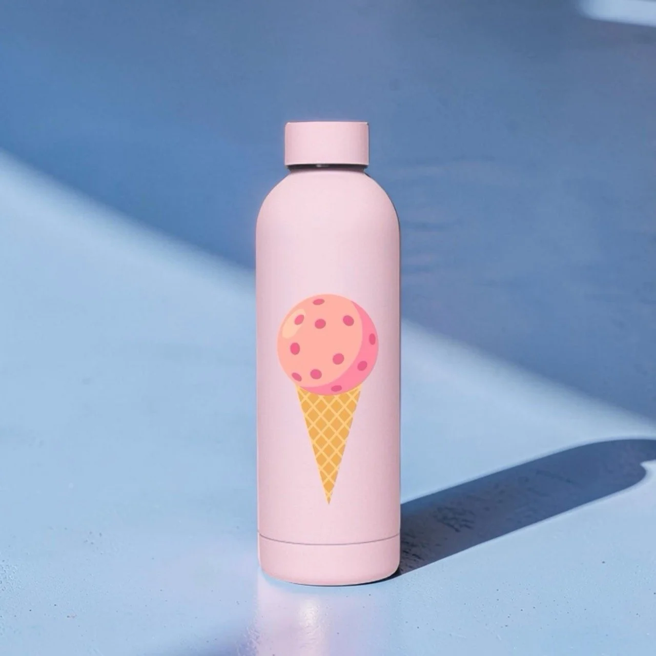 Ice-Cream Pickleball Double-walled Insulated Stainless Steel Water Bottle | 500ml