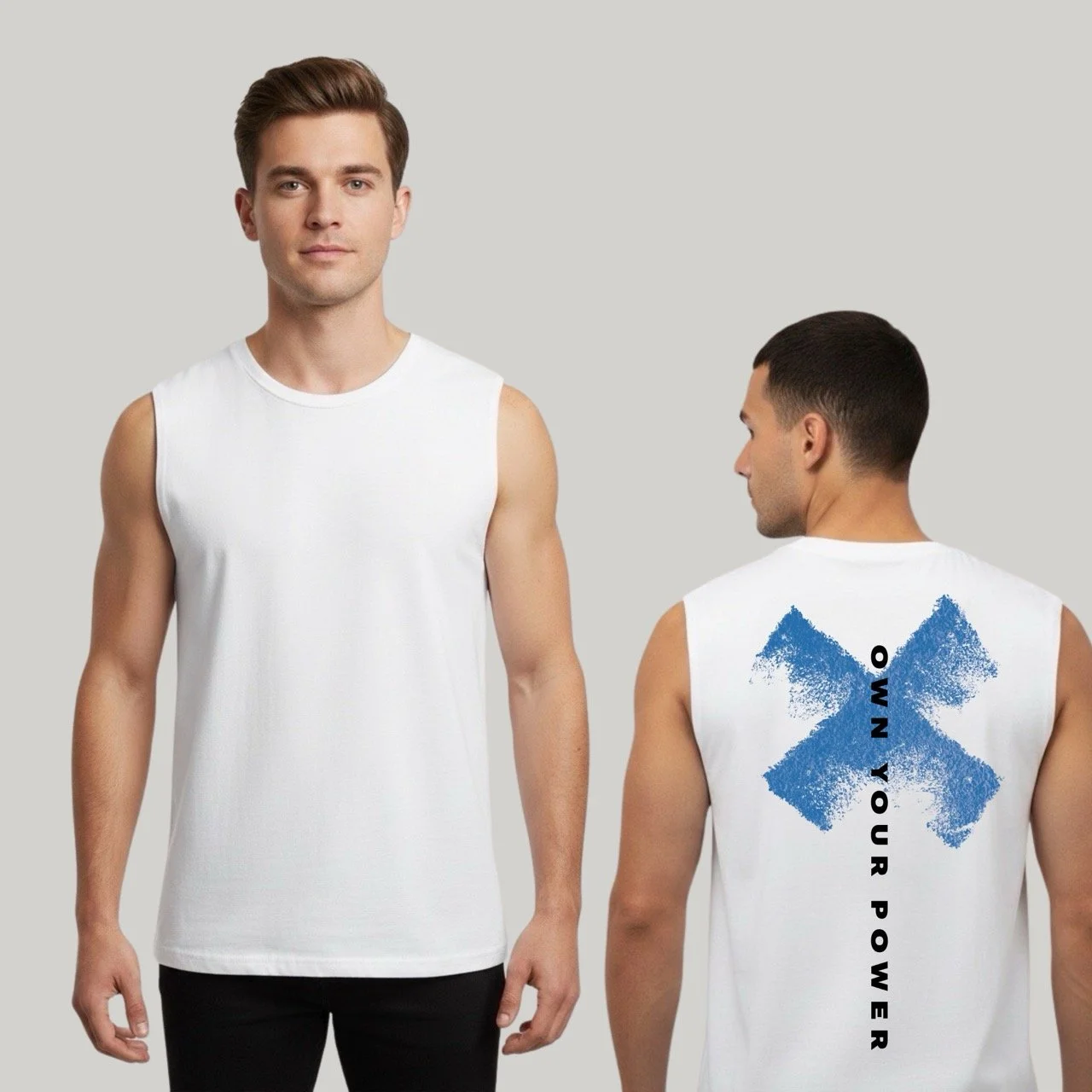 Men's Premium Textured Court Crest Heavy Tank