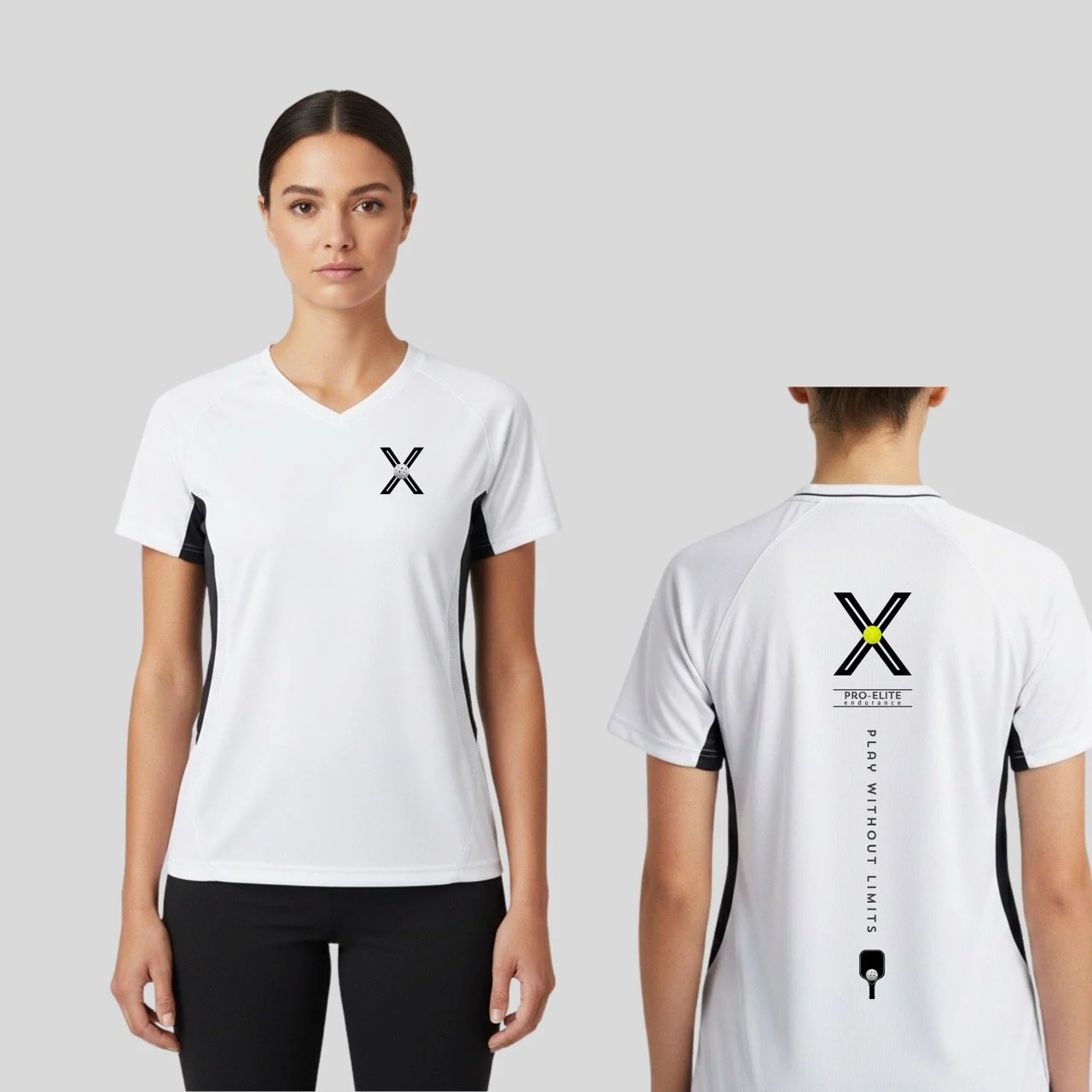 Women’s Pro-Elite Performance V-Neck Tee | Sweat-Wicking Sunsmart Mesh