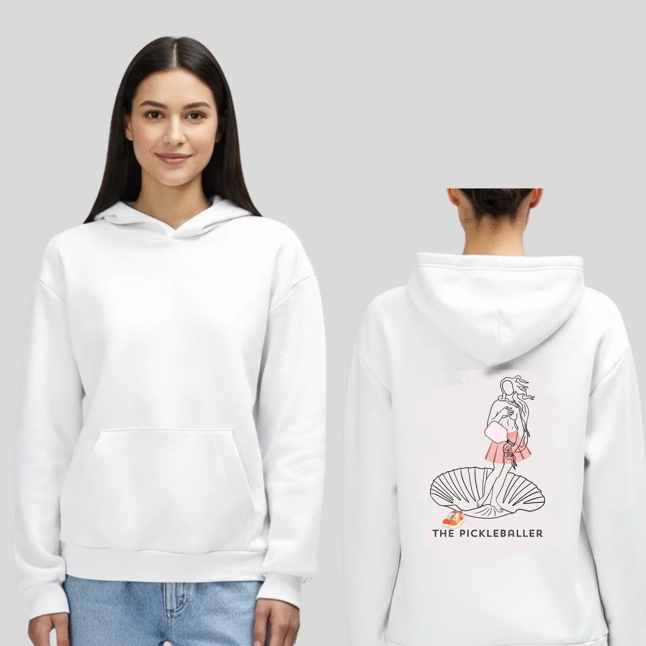 Women’s The Birth of Venus Lightweight Fleece Hoodie | Art of Pickleball Series