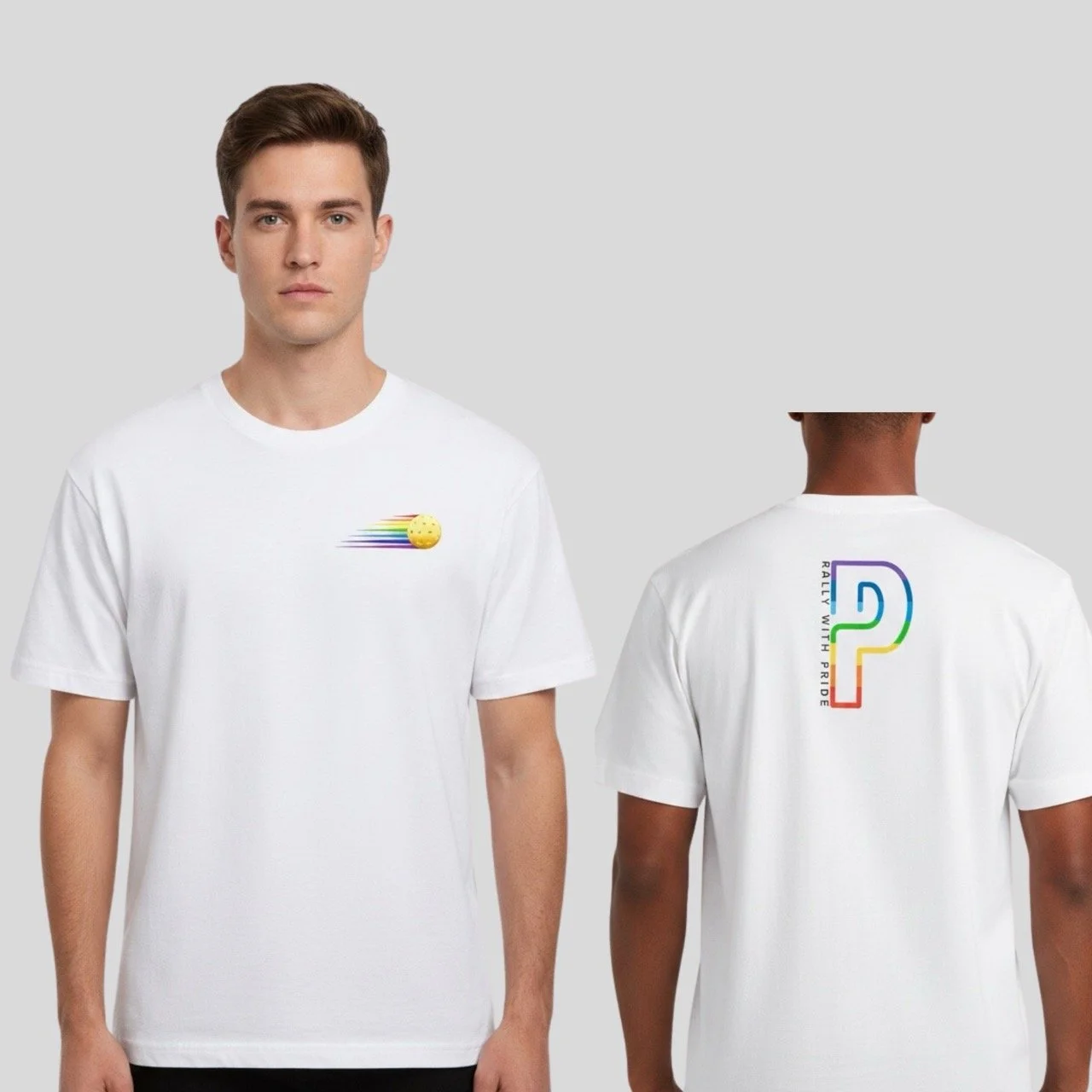 Men’s Rally with Pride Box Tee | Heavy-Weight 240 GSM Relaxed Fit