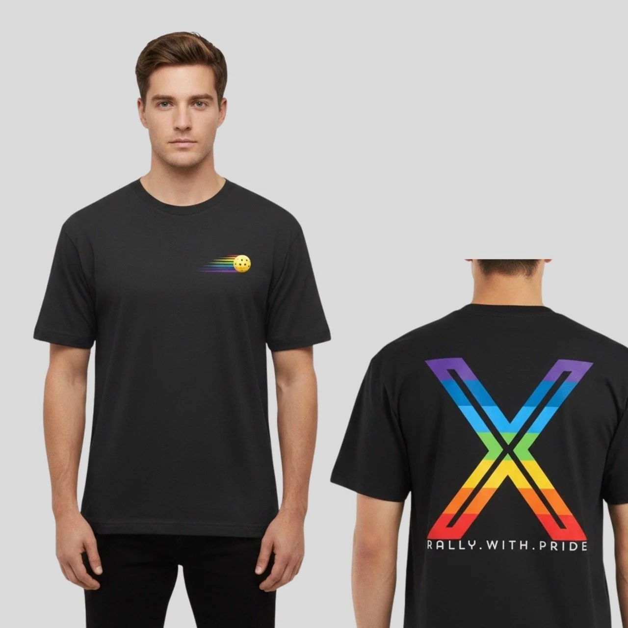 Men's Premium Pride Geometric X Box Tee