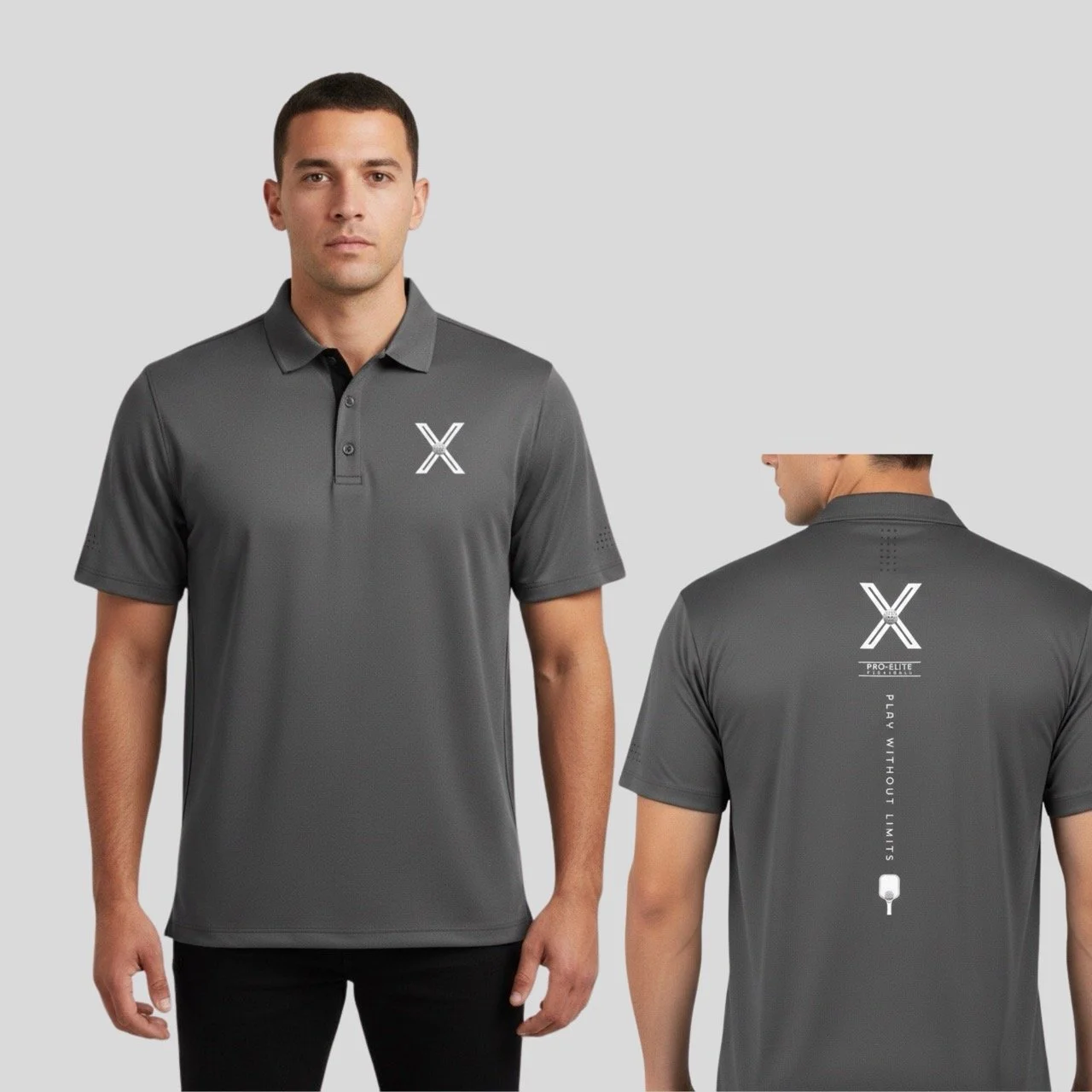 Men’s Pro-Elite Balance Polo | Stretch Honeycomb Breathable Court Shirt