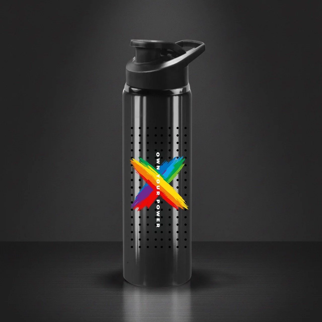 Own Your Pride Power BPA Free Active Flask | 750ml Snap Cap Water Bottle