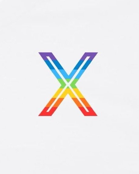 An Australian logo design by Pickleball Merch Aus for its sports apparel range, showing a colourful painted X graphic.