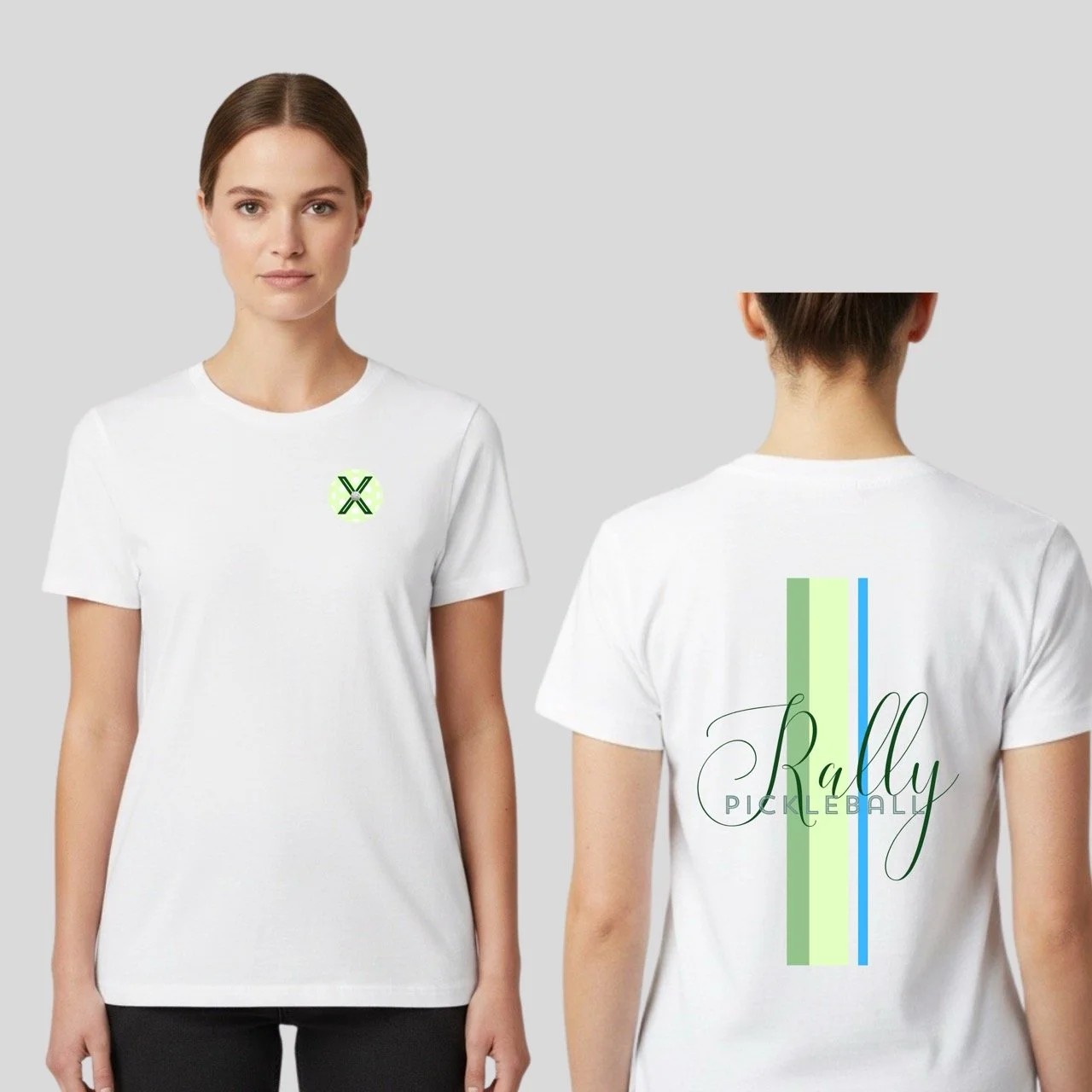 Women’s Retro Lines Pickleball Graphic Tee | Lightweight 100% Cotton