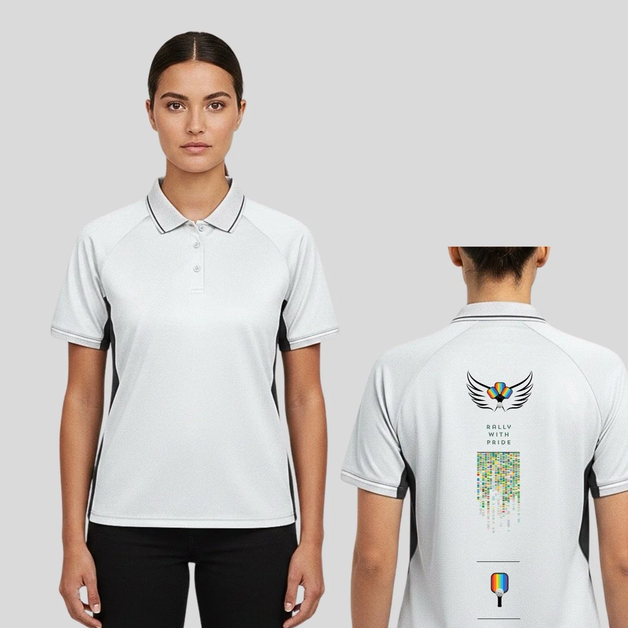 Women’s Rally with Pride Performance Polo | Sweat-Wicking Sun smart Mesh
