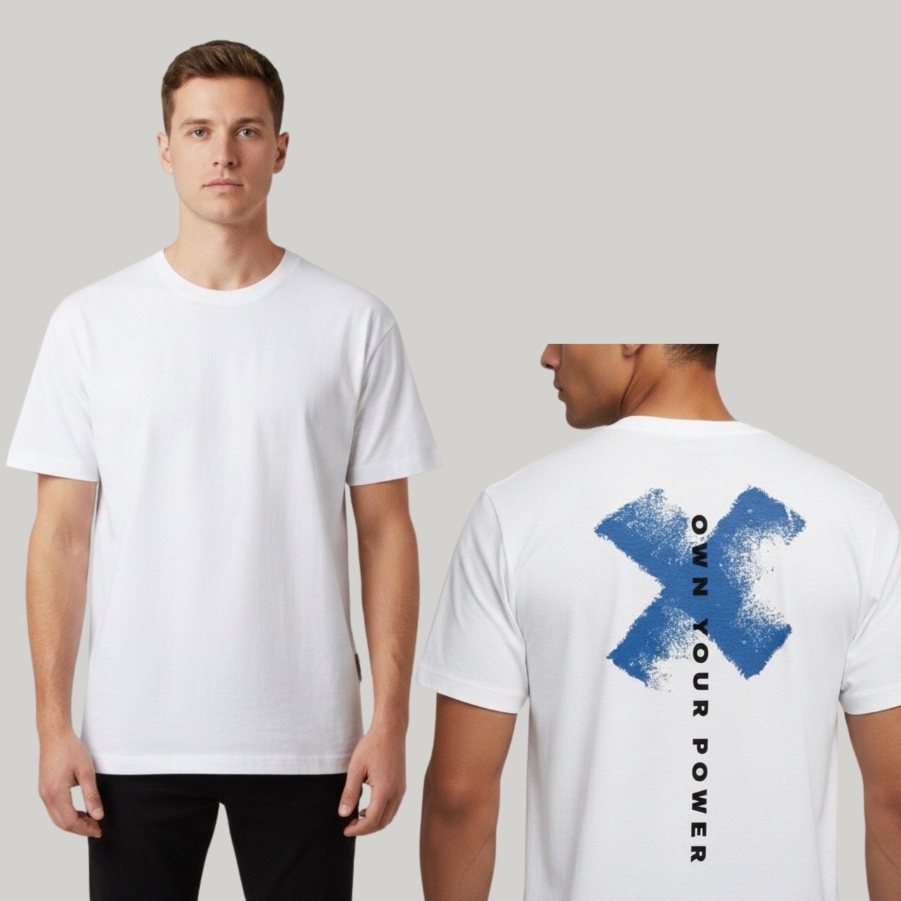 Men’s Own Your Power Box Tee | Heavy-Weight 240 GSM Relaxed Fit