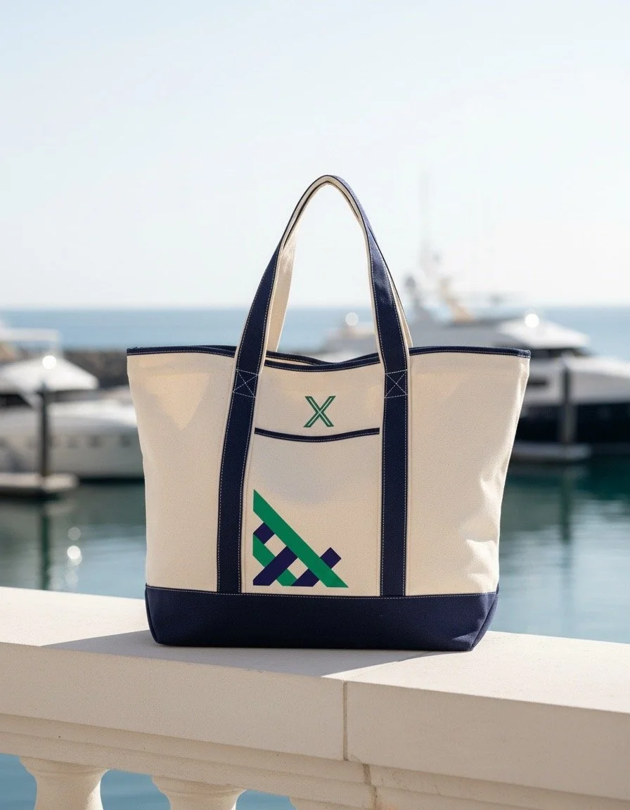 Premium Heavy Duty Canvas Carryall | Nautical Style
