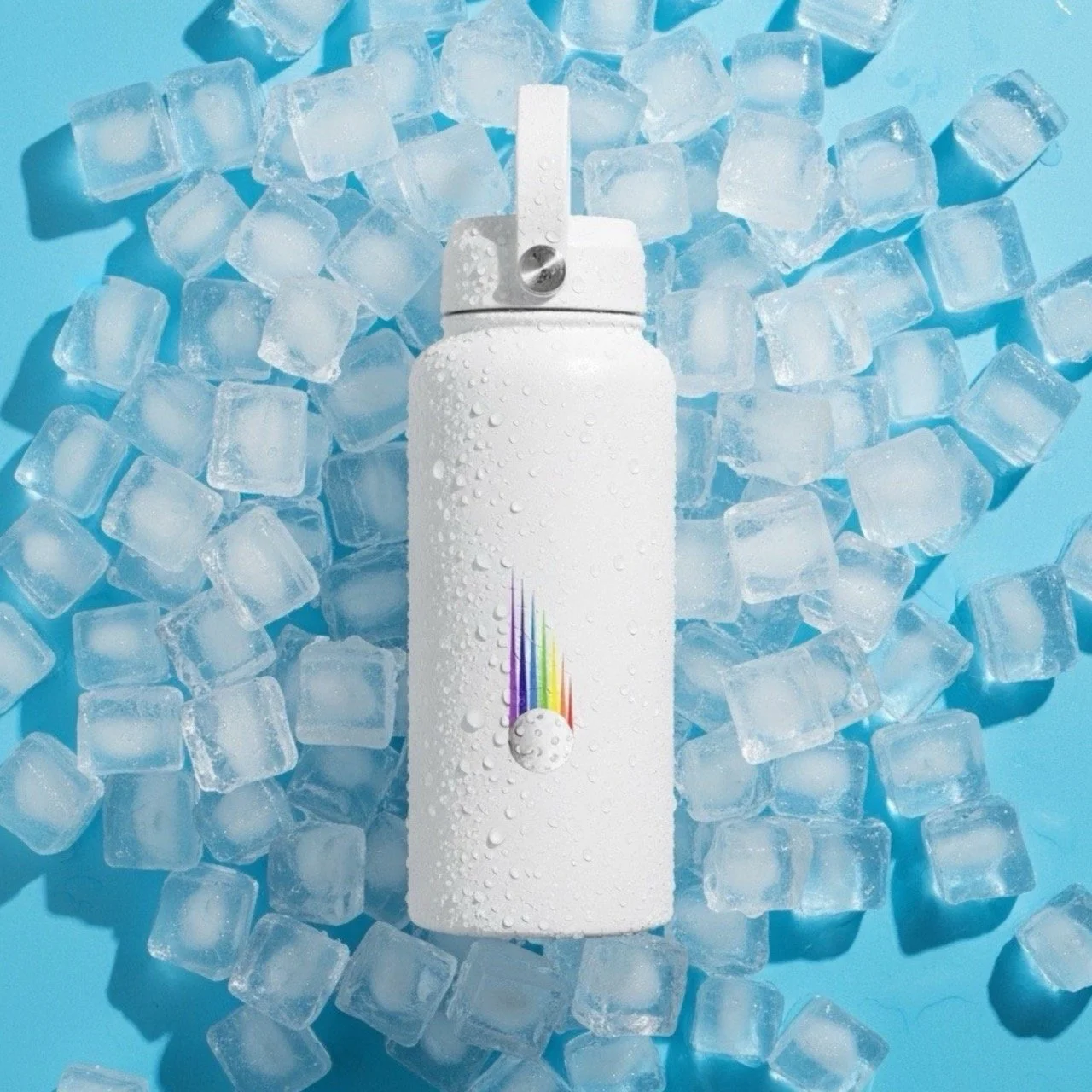 Rainbow Speedball Double-walled Insulated Flask | 1 Litre Water Bottle