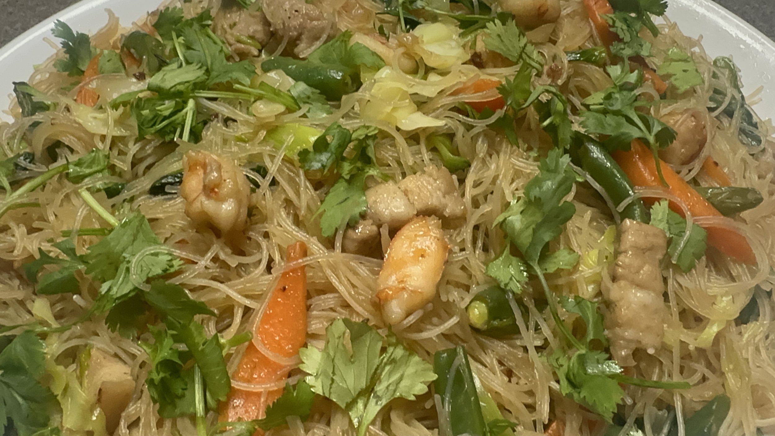 Pancit Bihon with Pork Belly &amp; Shrimp: A Filipino Family Favorite
