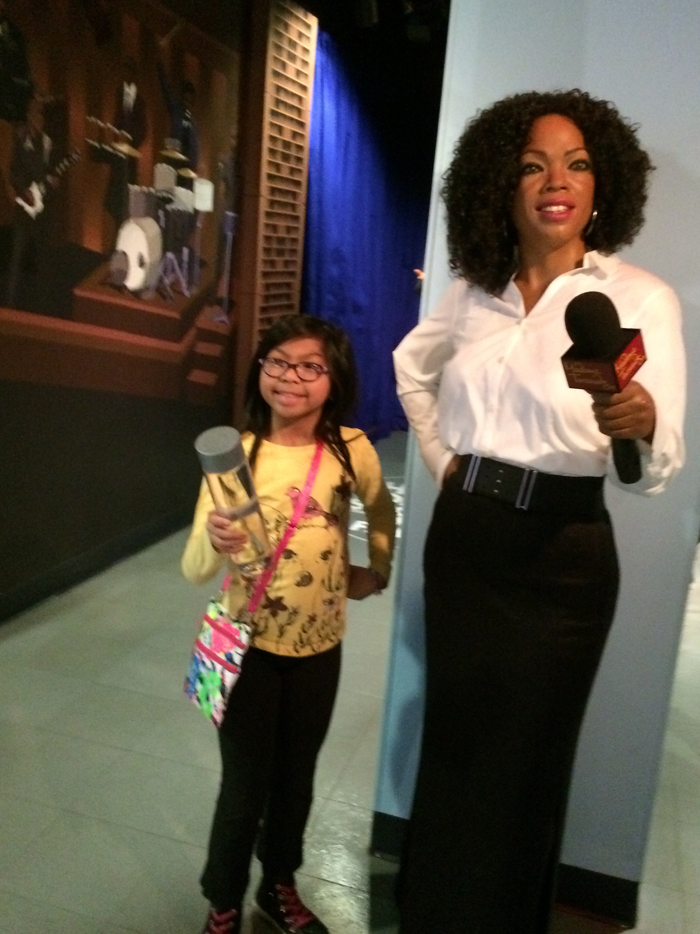 A moment with Oprah’s wax figure