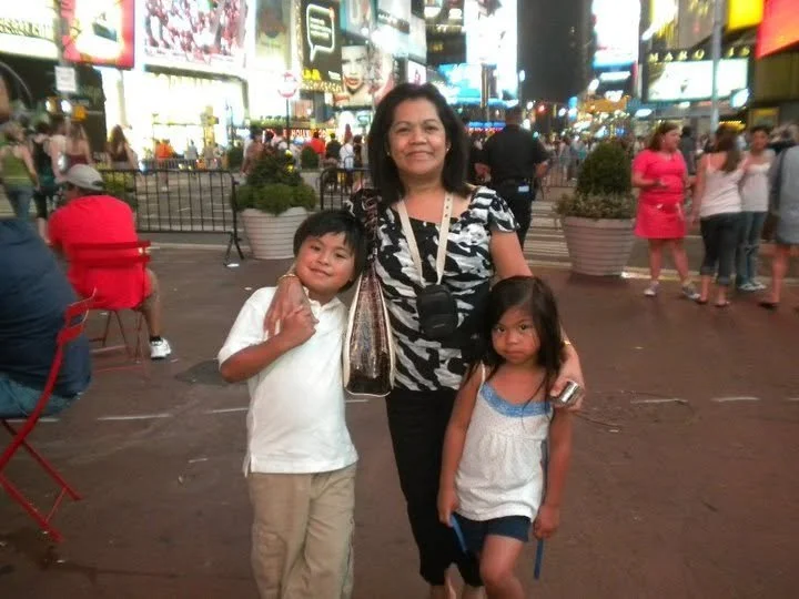 Family outing in Times Square while hosting relatives and friends from Indiana, July 2010.