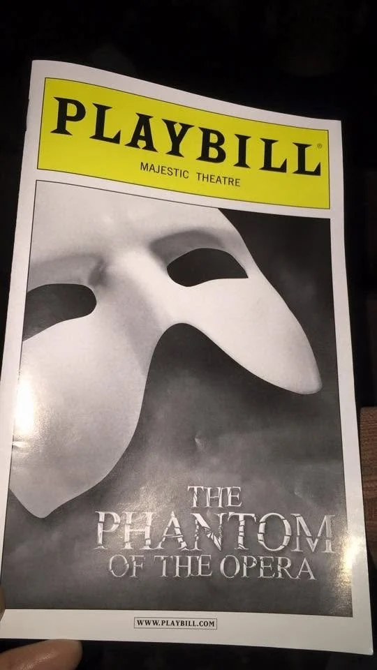 Our Phantom of the Opera Playbill at the Majestic Theatre, February 2016.