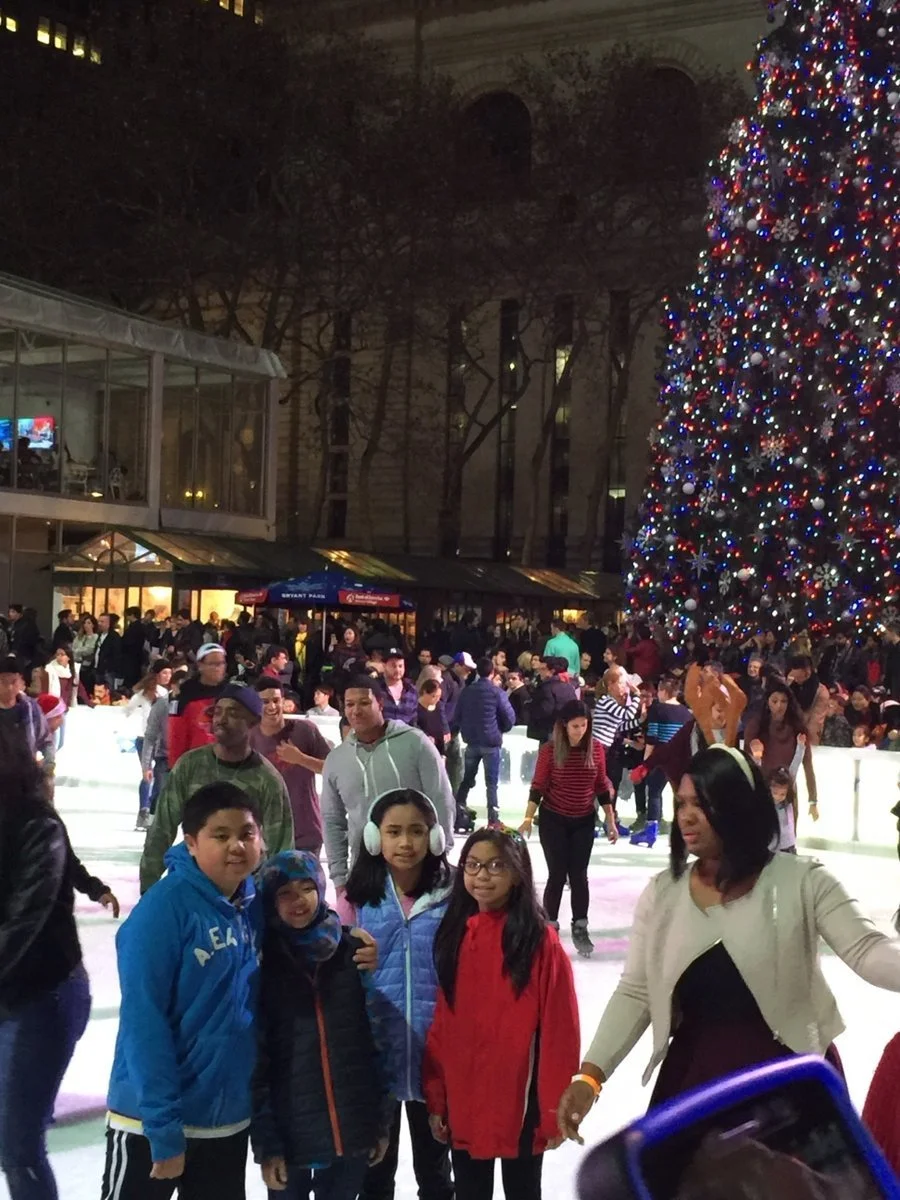 A winter outing at the Bryant Park rink.