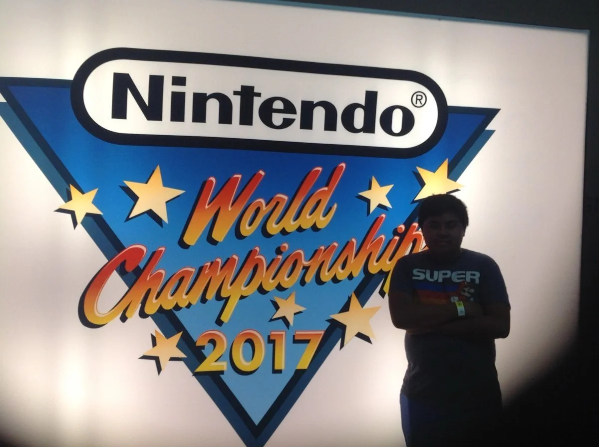 Exploring the Nintendo displays during our NYC visit.