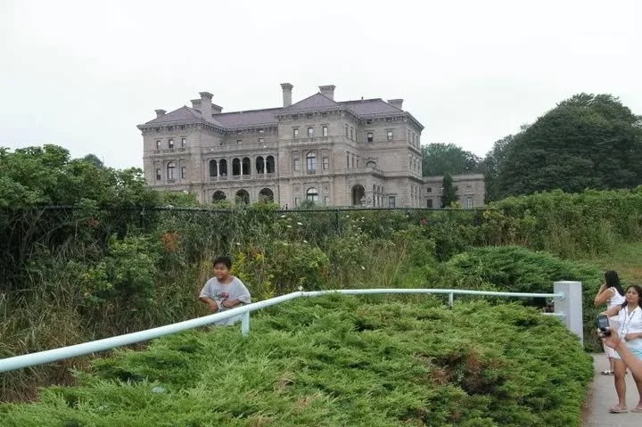 The Breakers mansion viewed from the coastal path in Newport, Rhode Island, during our 2011 family and friends getaway.