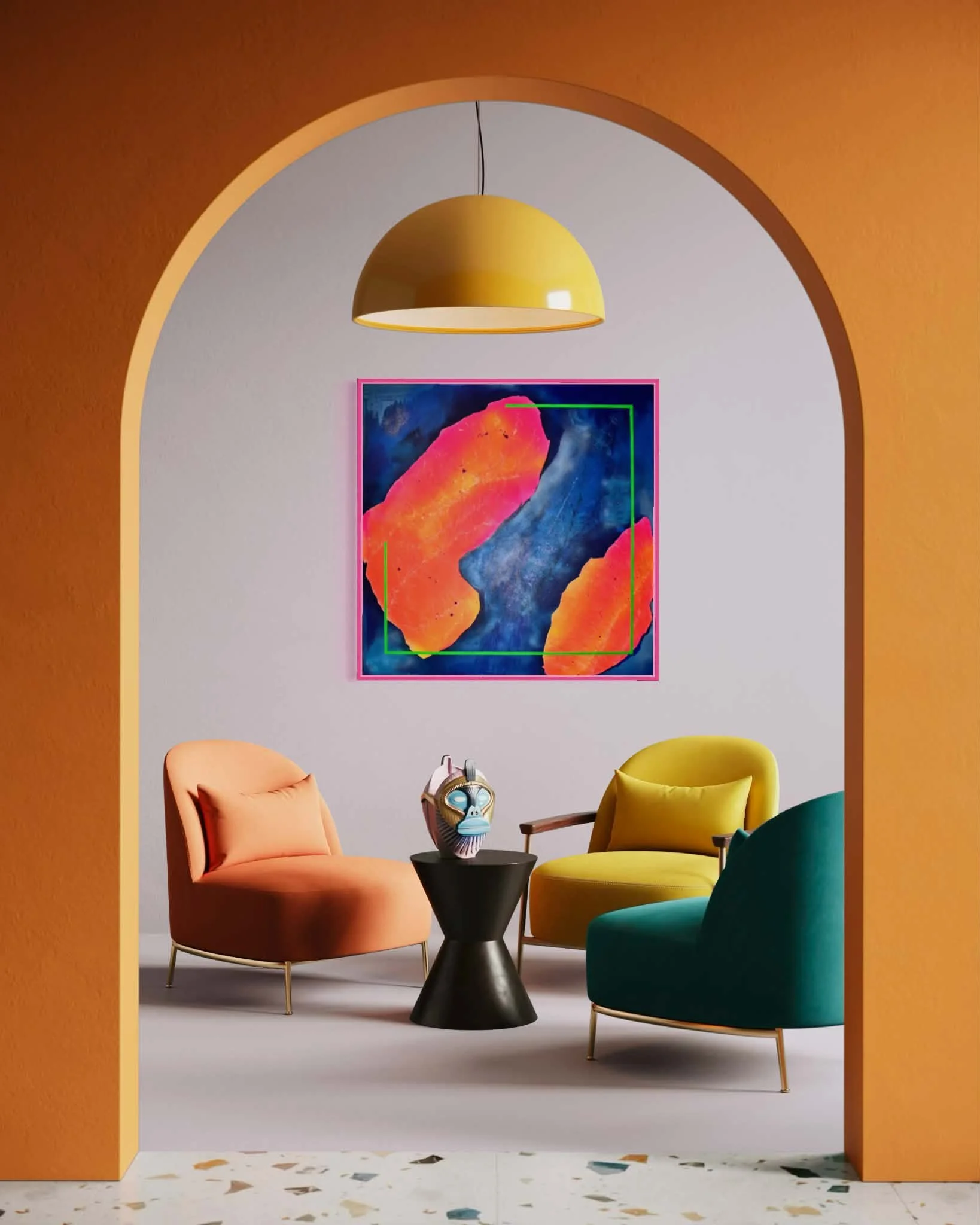Echos in Contrast (2026) | acrylic on canvas