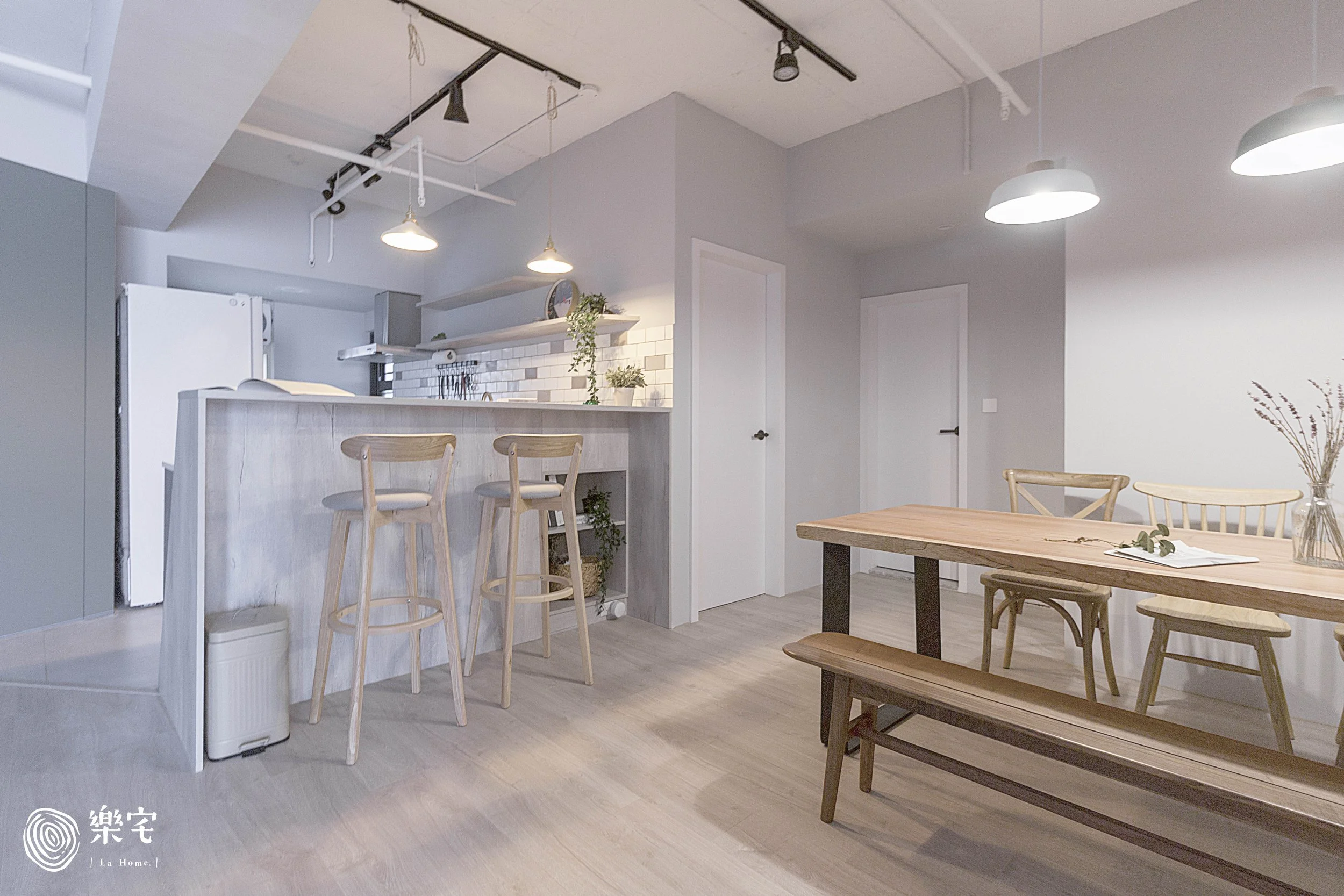 桃園愛三街-兩房兩廳20坪新屋裝修-客餐廳 (3).jpg