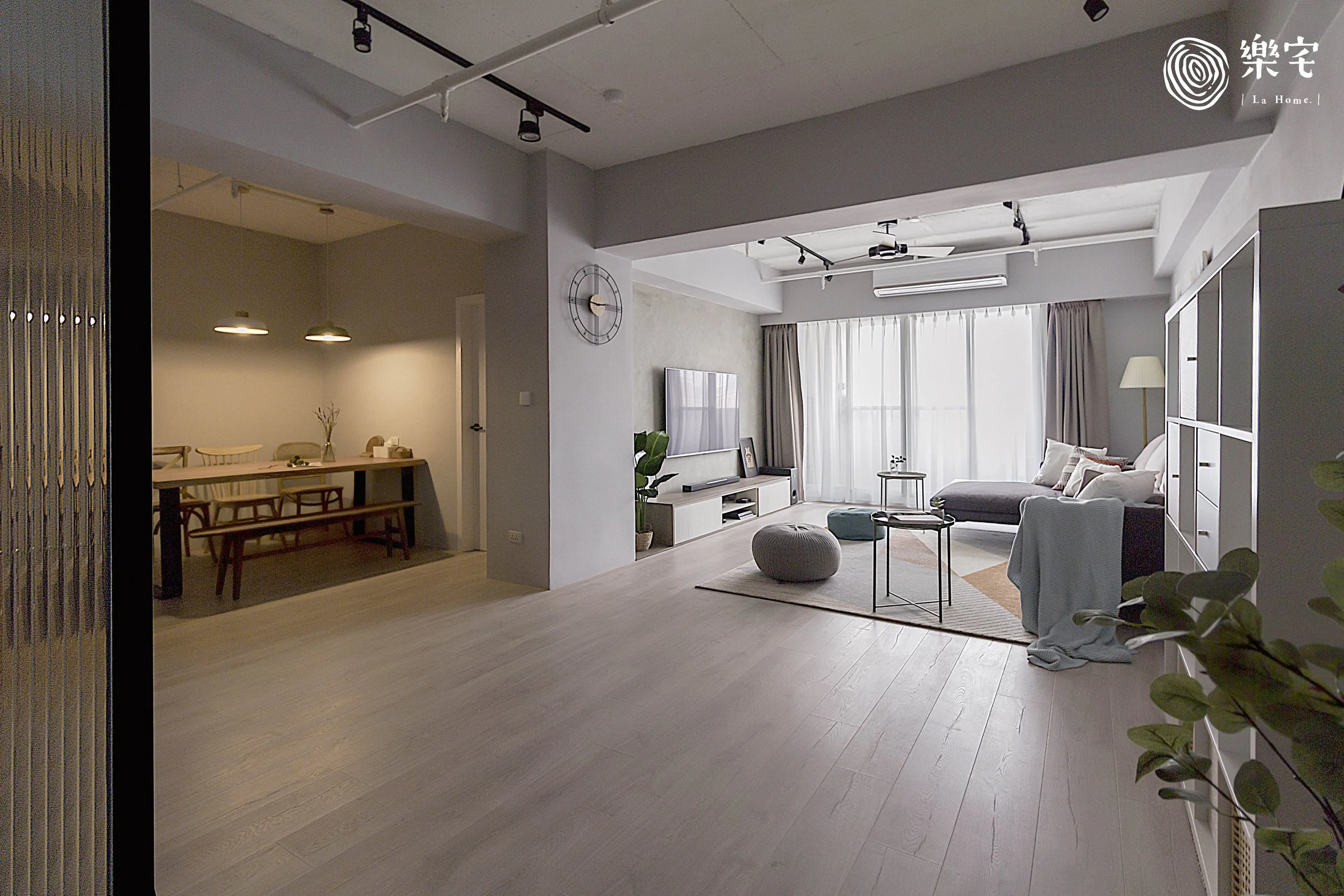 桃園愛三街-兩房兩廳20坪新屋裝修-客餐廳 (8).jpg