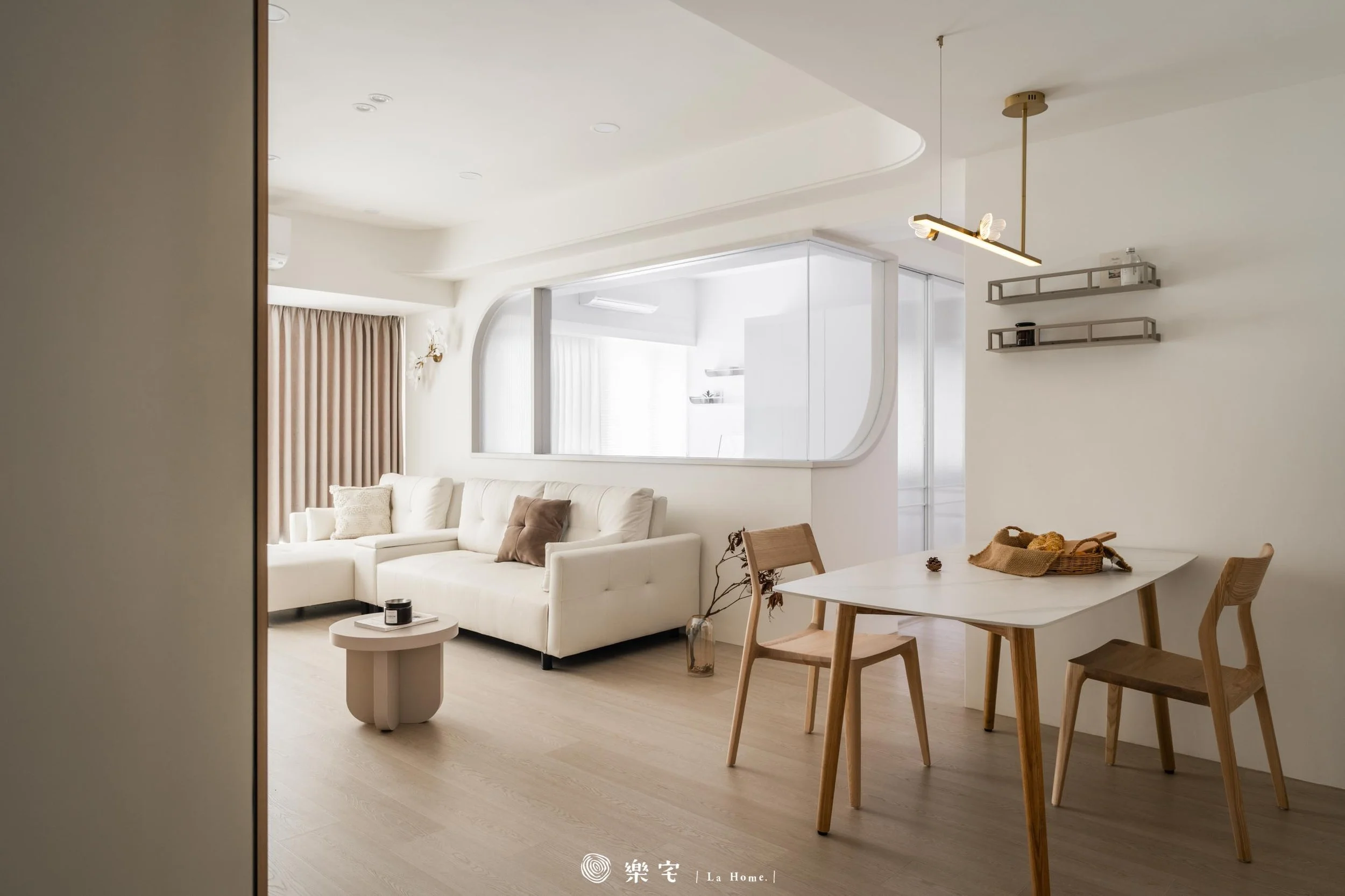 樂宅設計｜文山區蝶飛鳳舞27坪四房兩廳舊屋翻新-客餐廳 (2).jpg