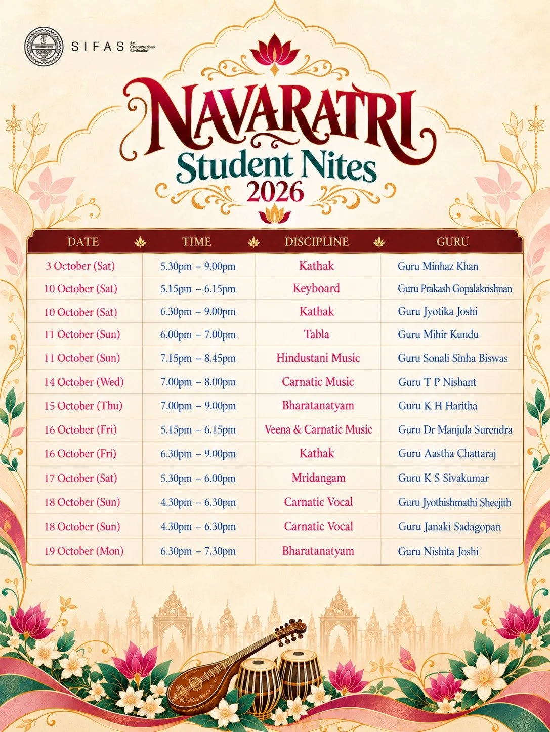 SIFAS Navaratri Student Nite