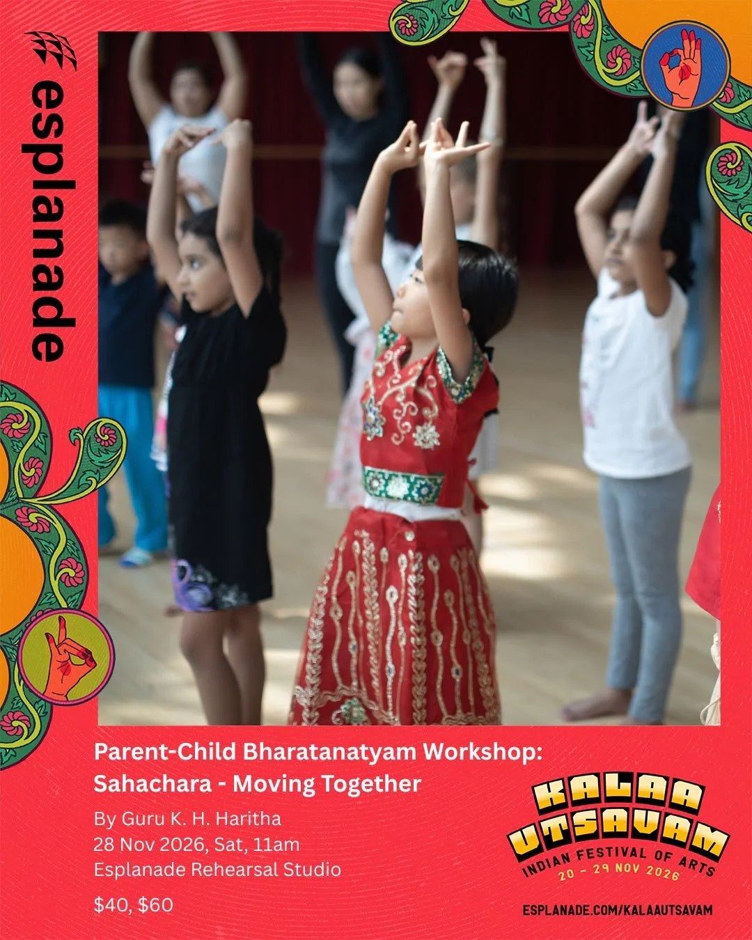 Sahachara – Moving Together: Parent-Child Bharatanatyam Workshop