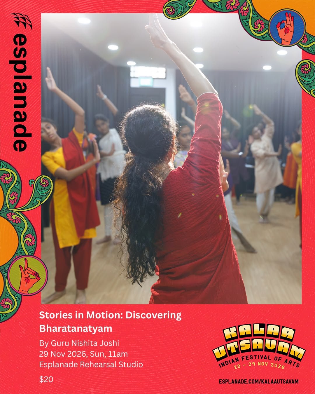 Stories in Motion: Discovering Bharatanatyam: Dance Workshop