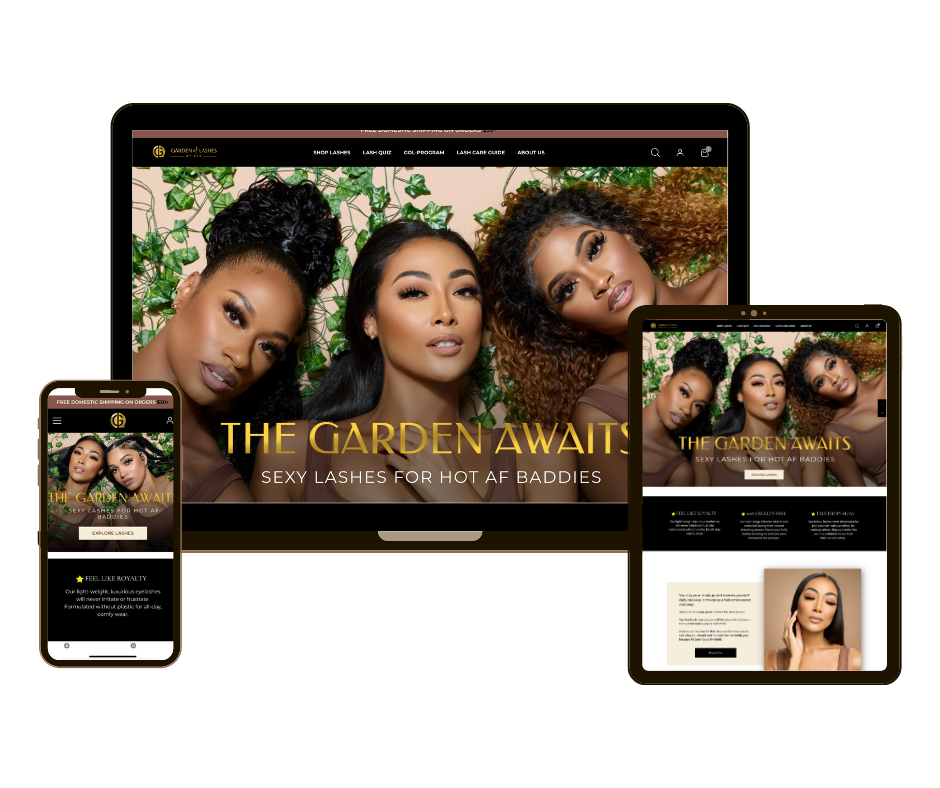Lashes Boutique Website - Shopify