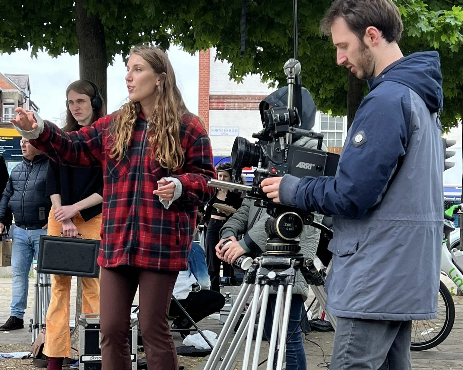 Behind the Scenes: Crew shooting the short film, "Origami" at London Film Academy. (From Asha Loon Films Portfolio)