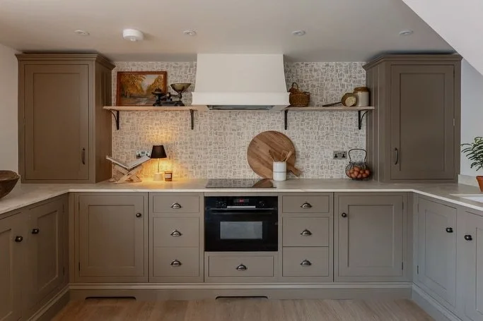 Project Bakehouse - The Kitchen

For this office space, we made the most of every inch, demonstrating just how important considered space planning is.

Inlay-frame kitchen cabinetry in a refined matte finish pairs beautifully with basket-weave wall t