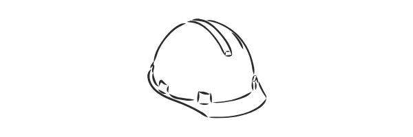 Black safety helmet