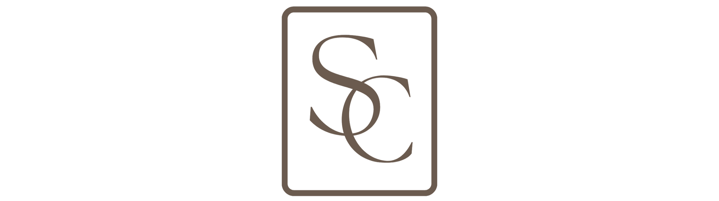 The Seven & Co Icon, with a white background and brown initials 'S' and 'C' inside a rectangle.