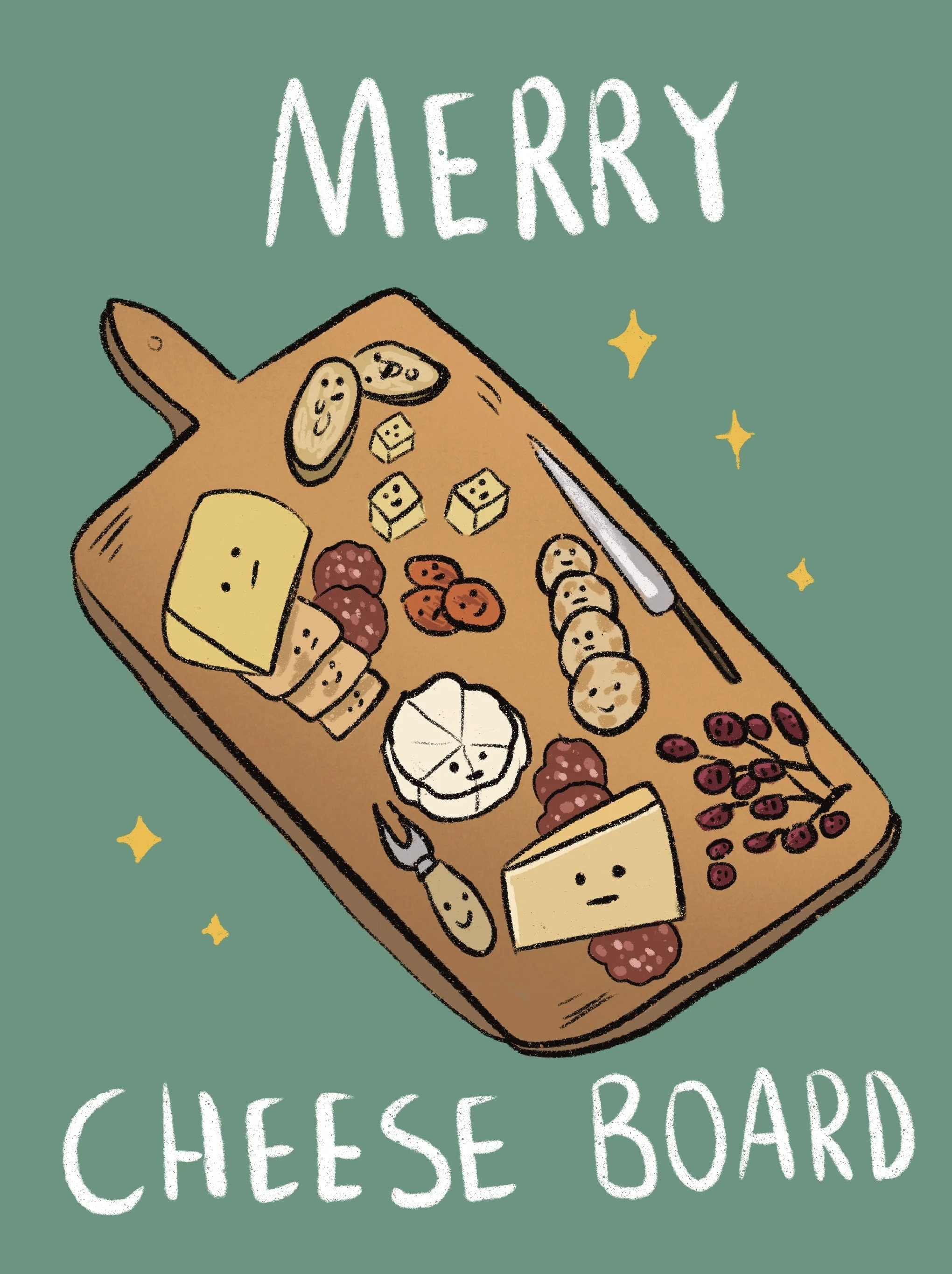 Cheese board card
