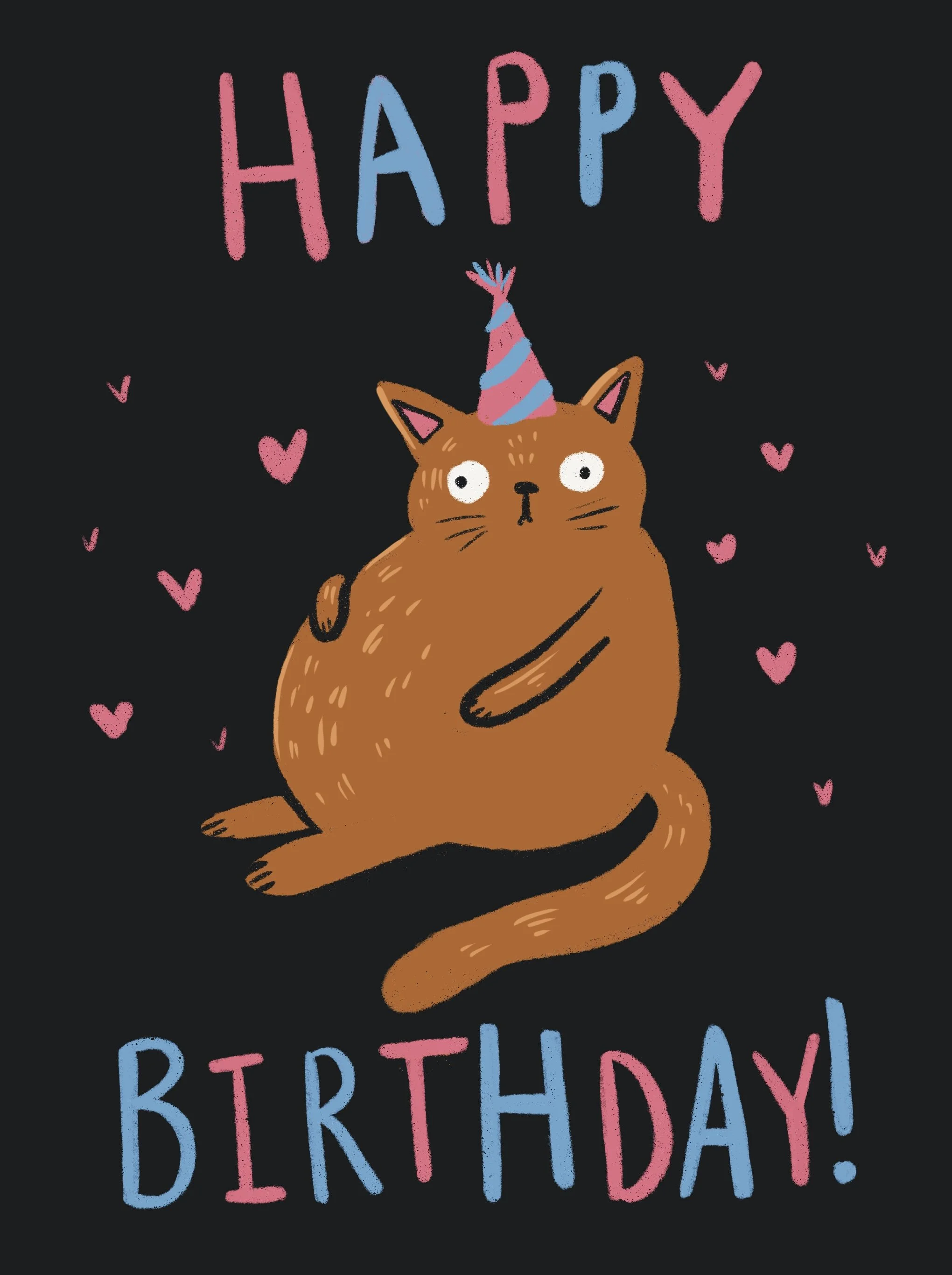 Birthday cat