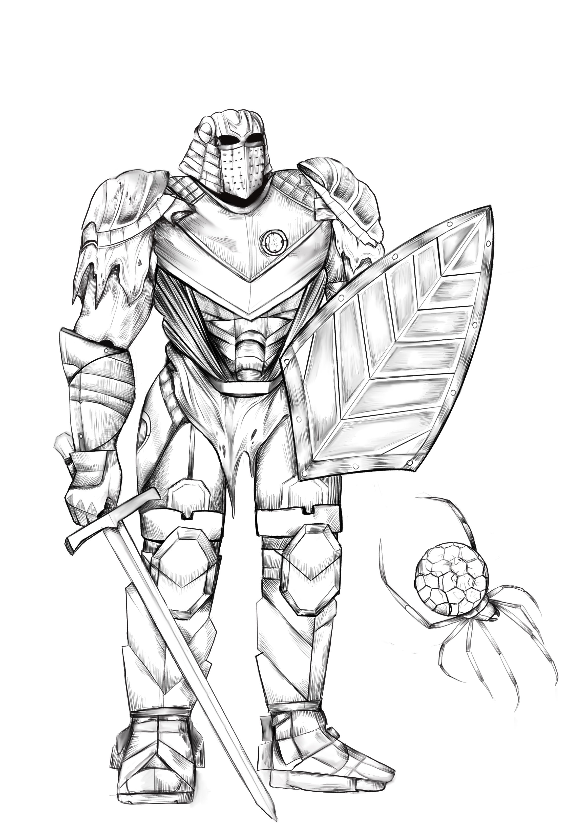 Kasian sketch- D&D commission