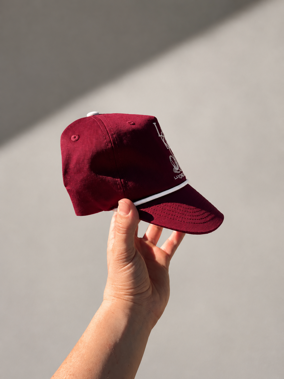 Locked in - Crimson Red Short brim (6cm) Snap back