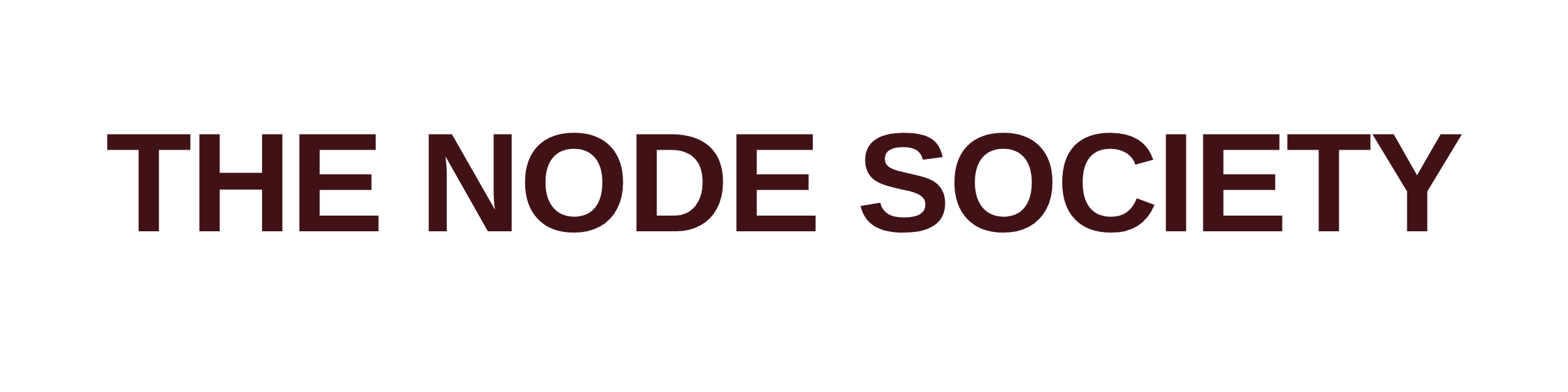 Type-face logo for 'Node Society'