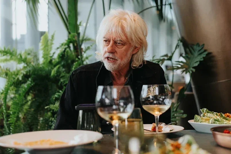 Lunch with musician Bob Geldof. 
Photo: James Brickwood