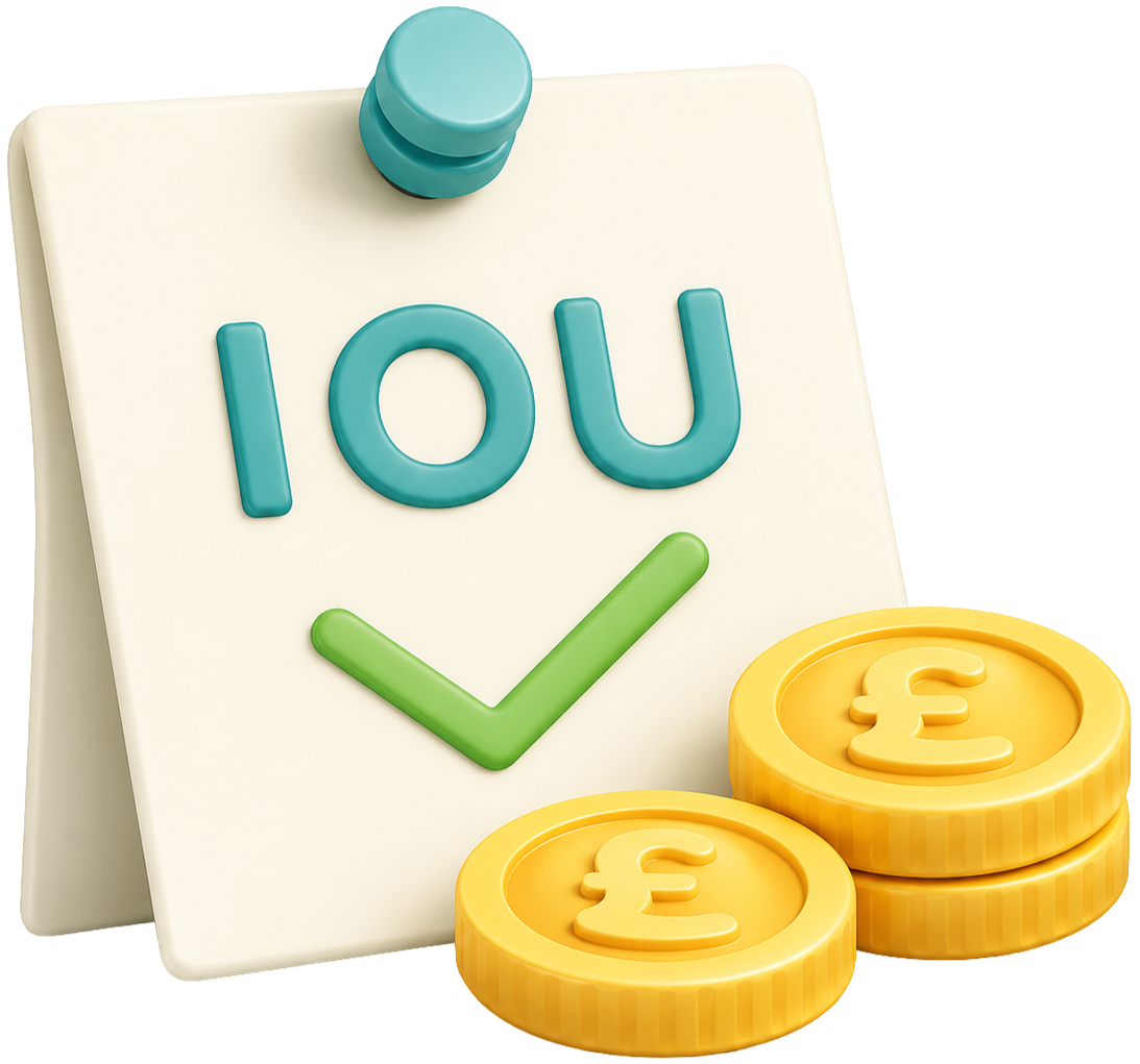 Keep track of what you owe, or what friends owe you