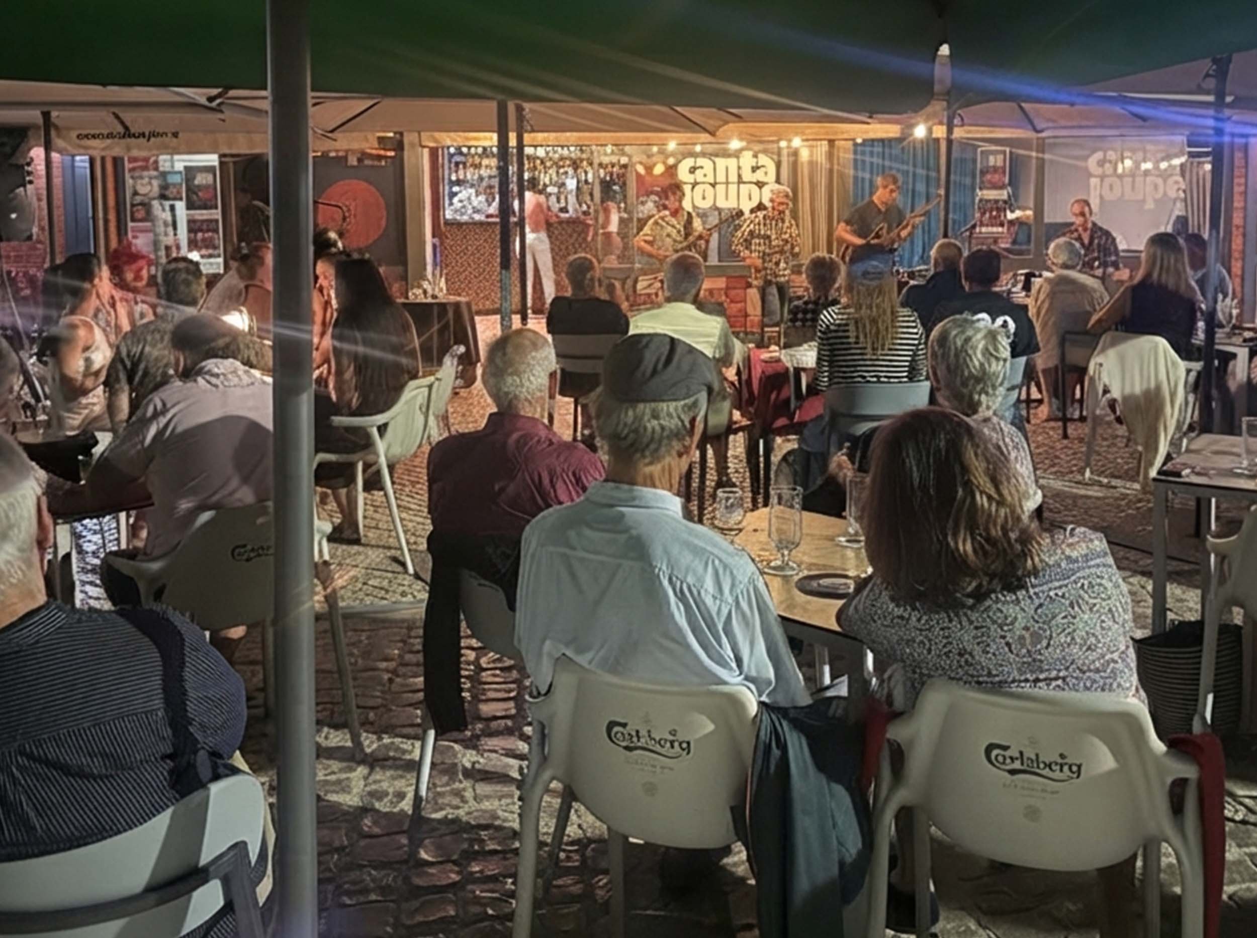 Live jazz performance at Cantaloupe Jazz Café on the Olhão waterfront Suggested category: Olhão Guides