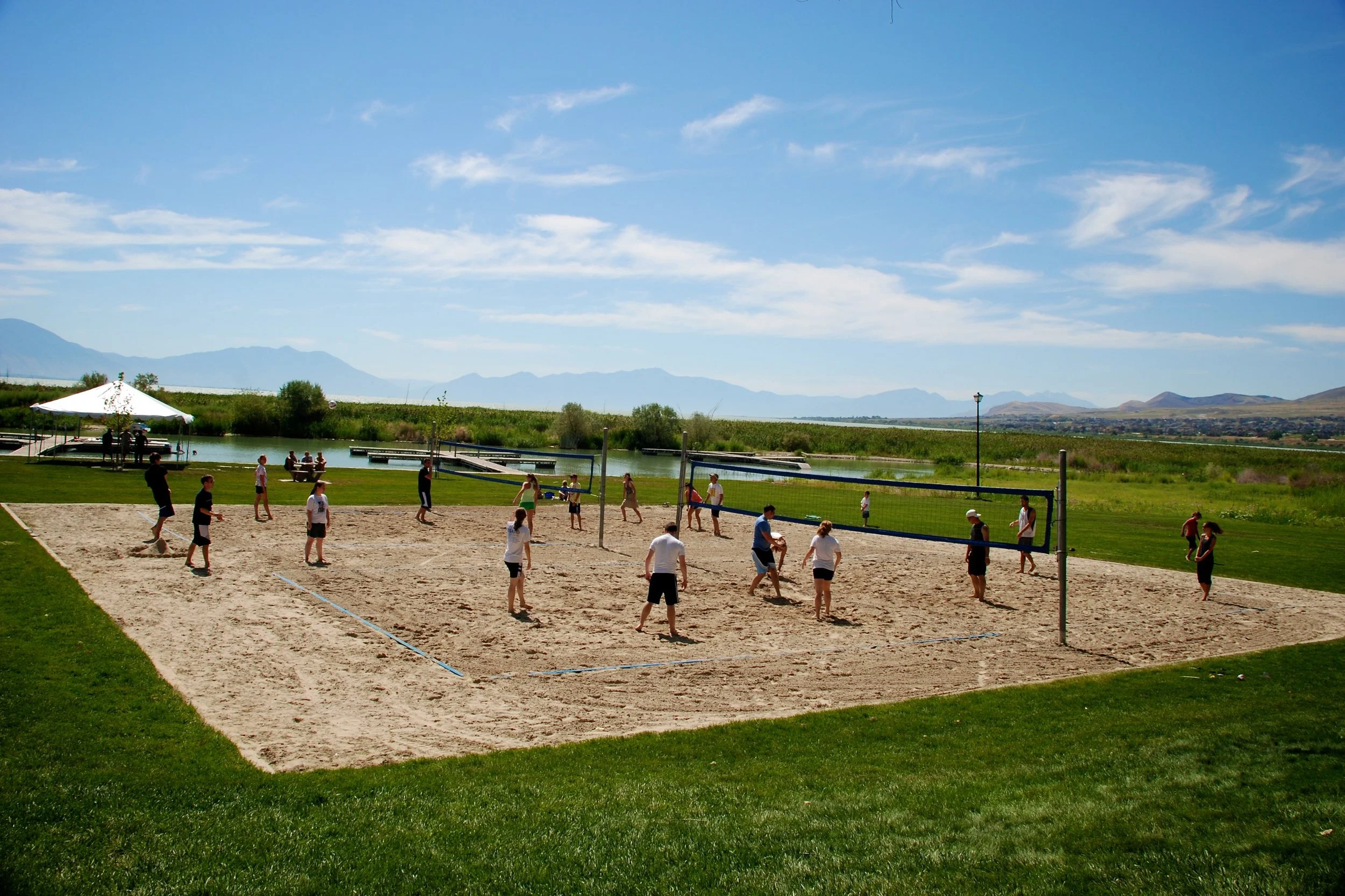 Sand Volleyball at our Private Marina