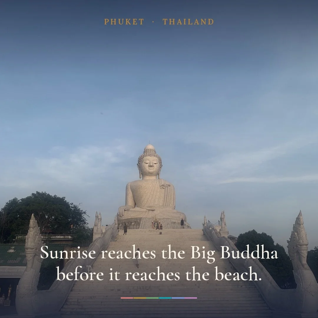 Eight days in Rawai &mdash; Muay Thai in the mornings, cryotherapy through the week, a hike up to Big Buddha to close it out.

The full account is on the journal now.

https://www.rah-travelstudio.com/journal/phuket-wellness-retreat

#Phuket #Rawai #