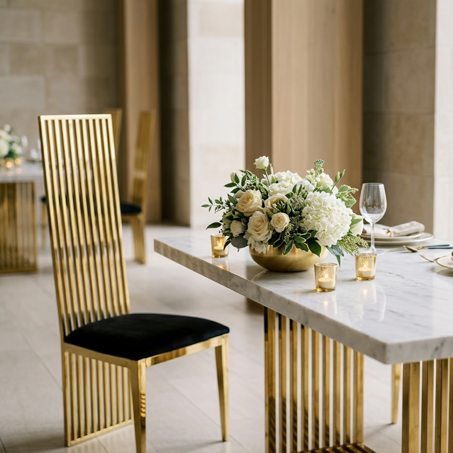 Elegant dining table