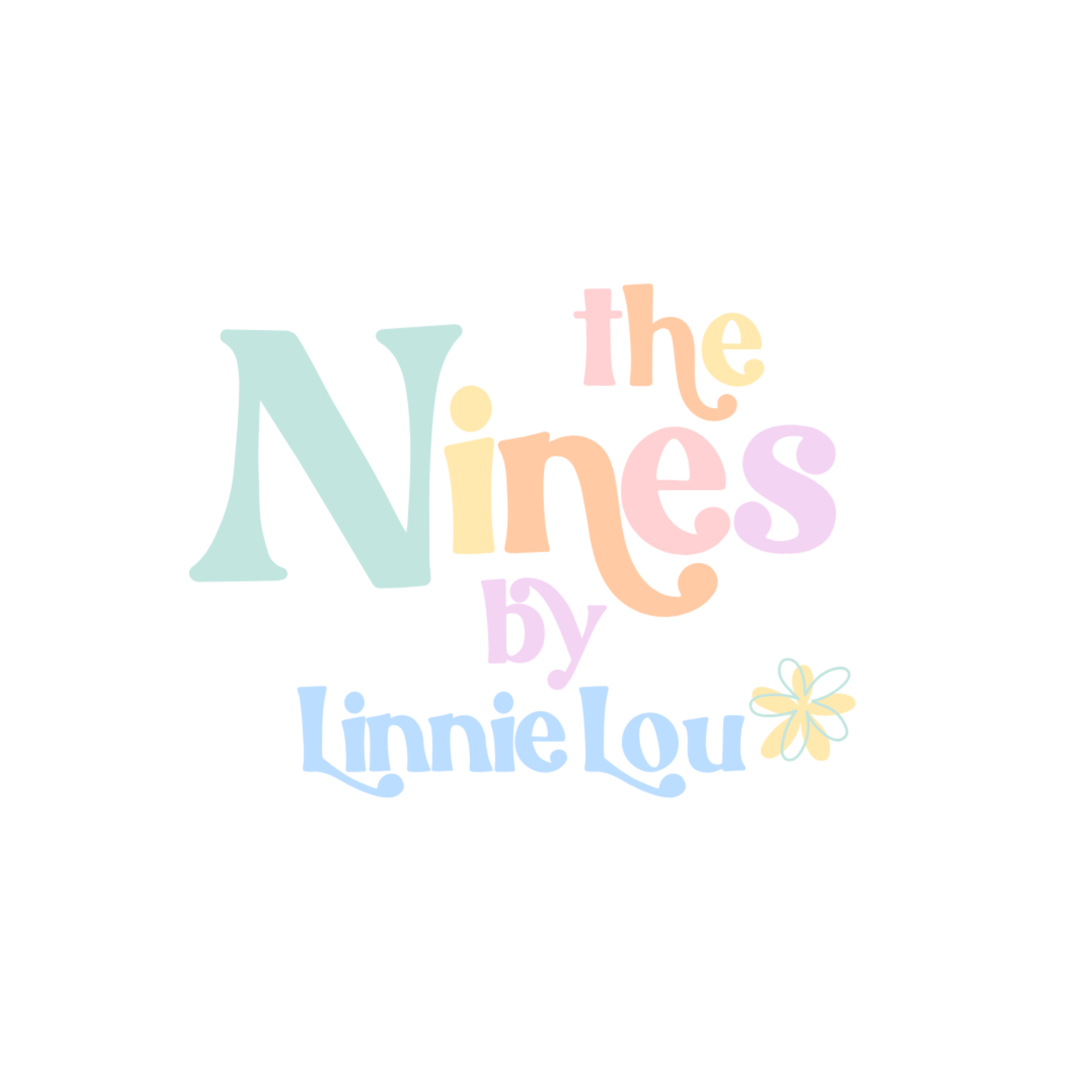 Colorful text saying "Wishing you the" and "by Linolieou" with a yellow flower illustration.