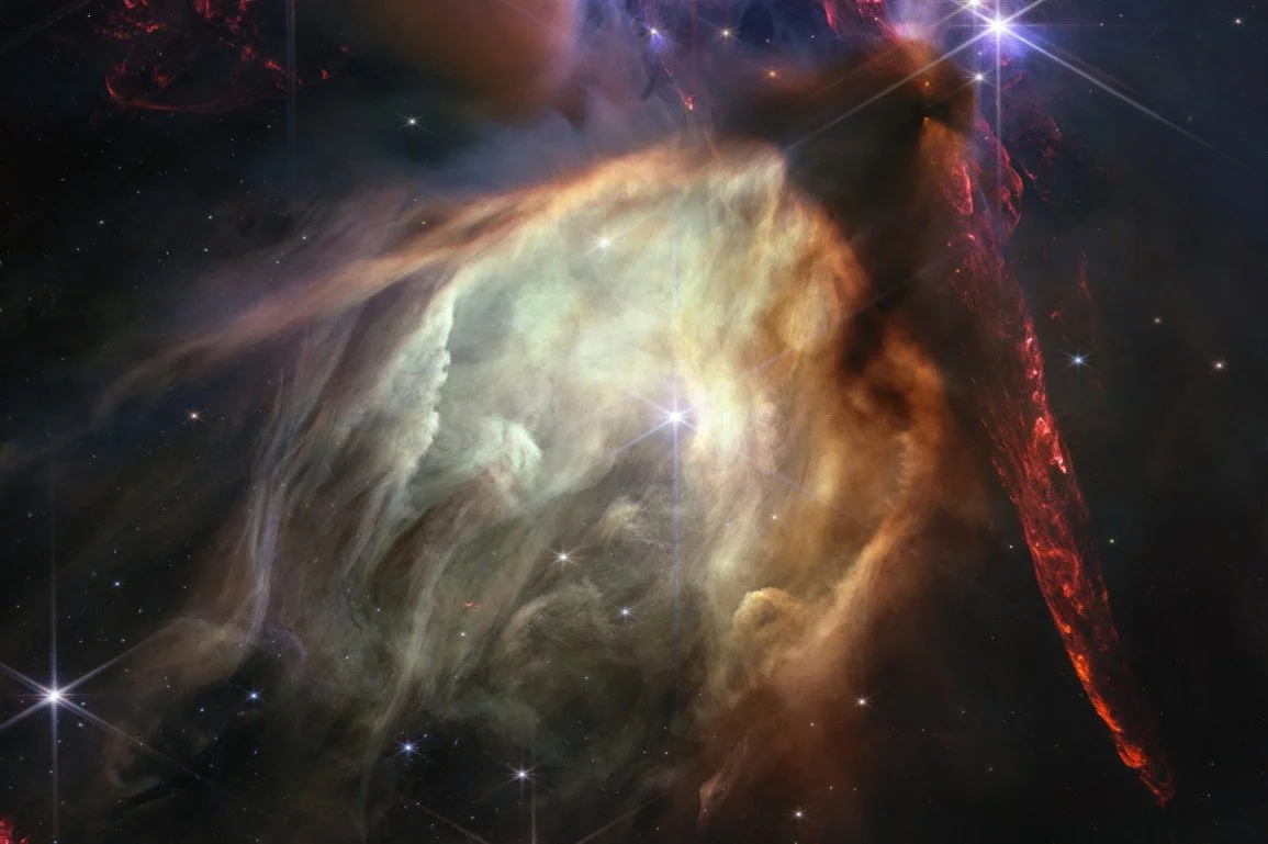 naissance d’une cinquantaine d’etoiles. james webb